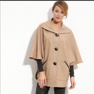 Halogen Camel Cape with Black Accents